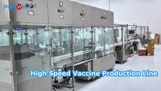 Linea di produzione di riempimento di vaccini animali in Texas, USA